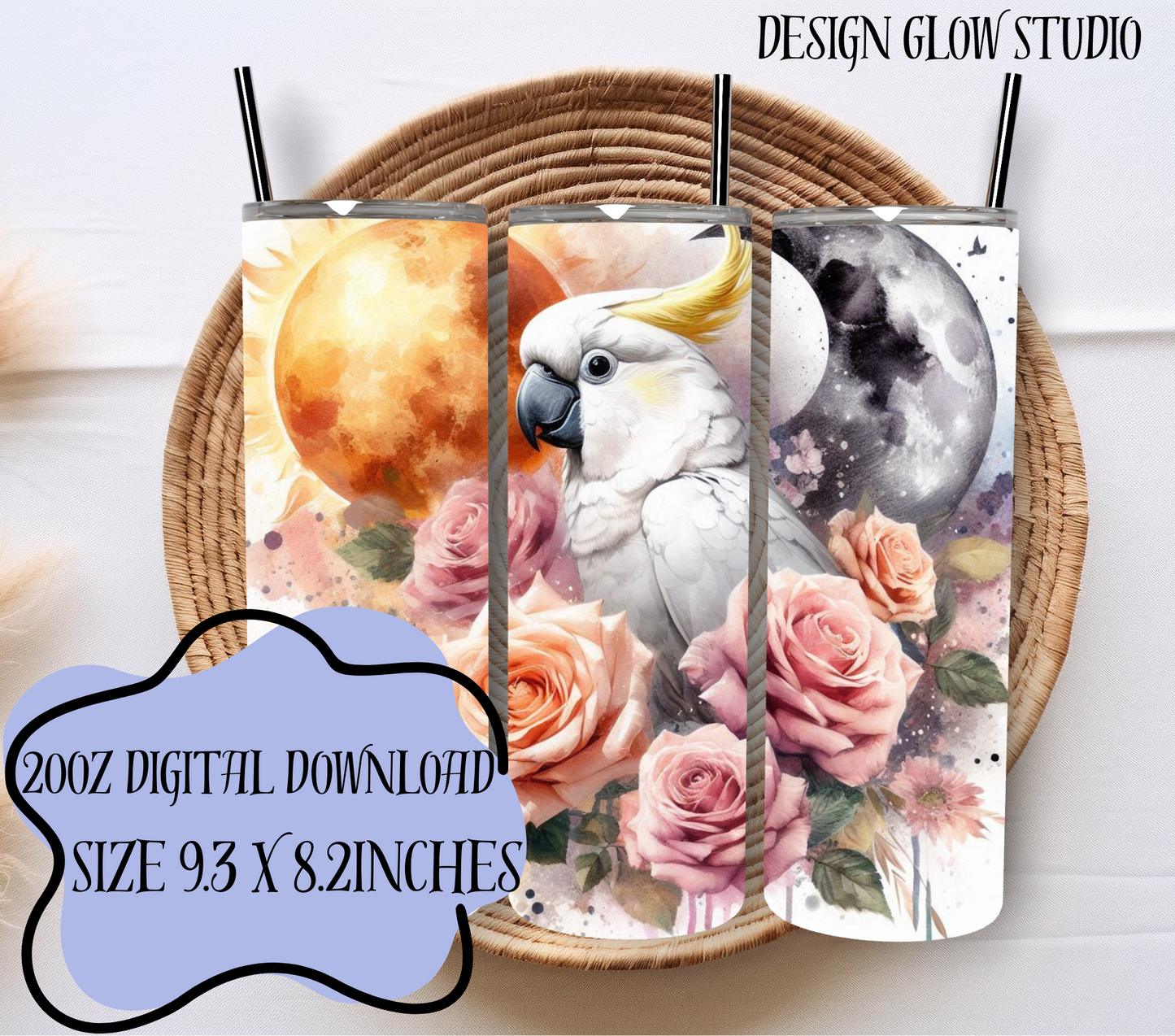 #15 - 20oz Digital Download - Cockatoo