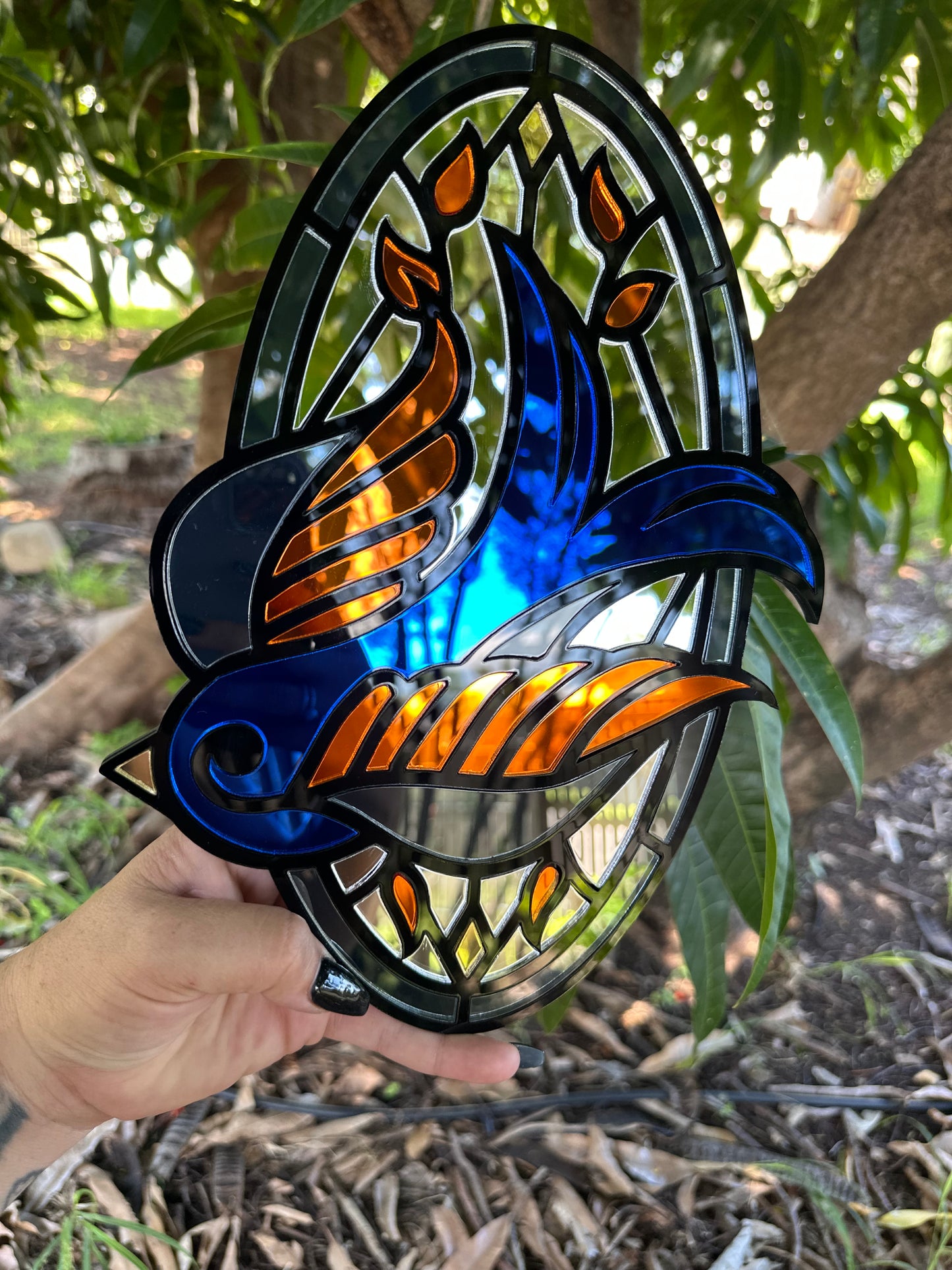 Swallow - Mirror Acrylic Wall Art