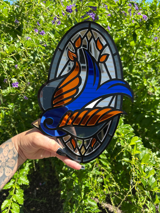 Swallow - Mirror Acrylic Wall Art