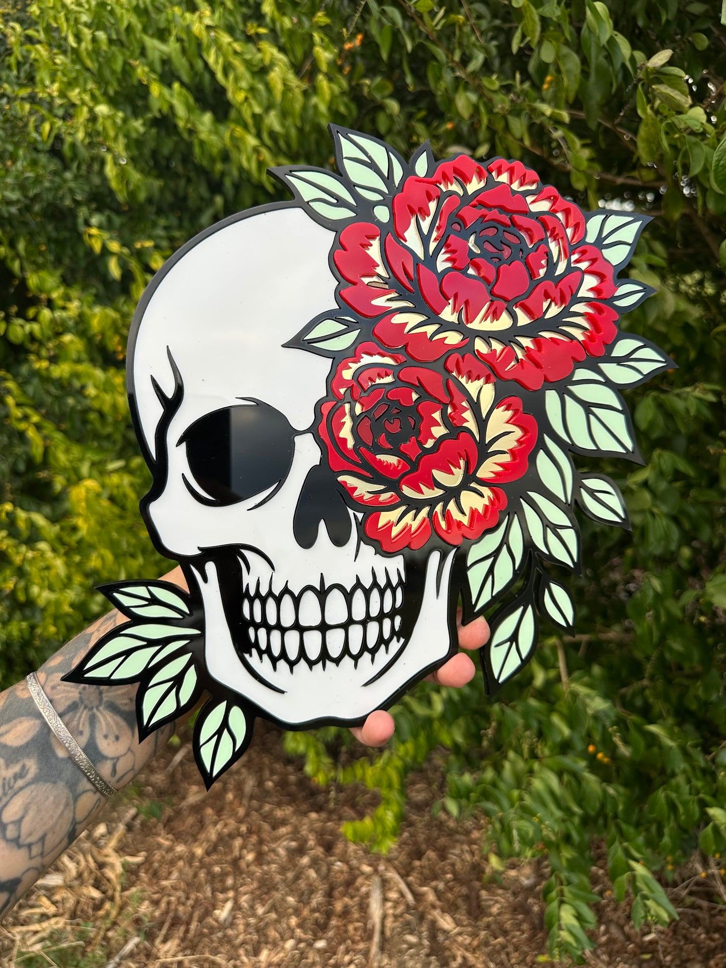 Skull  - Mirror Acrylic Wall Art