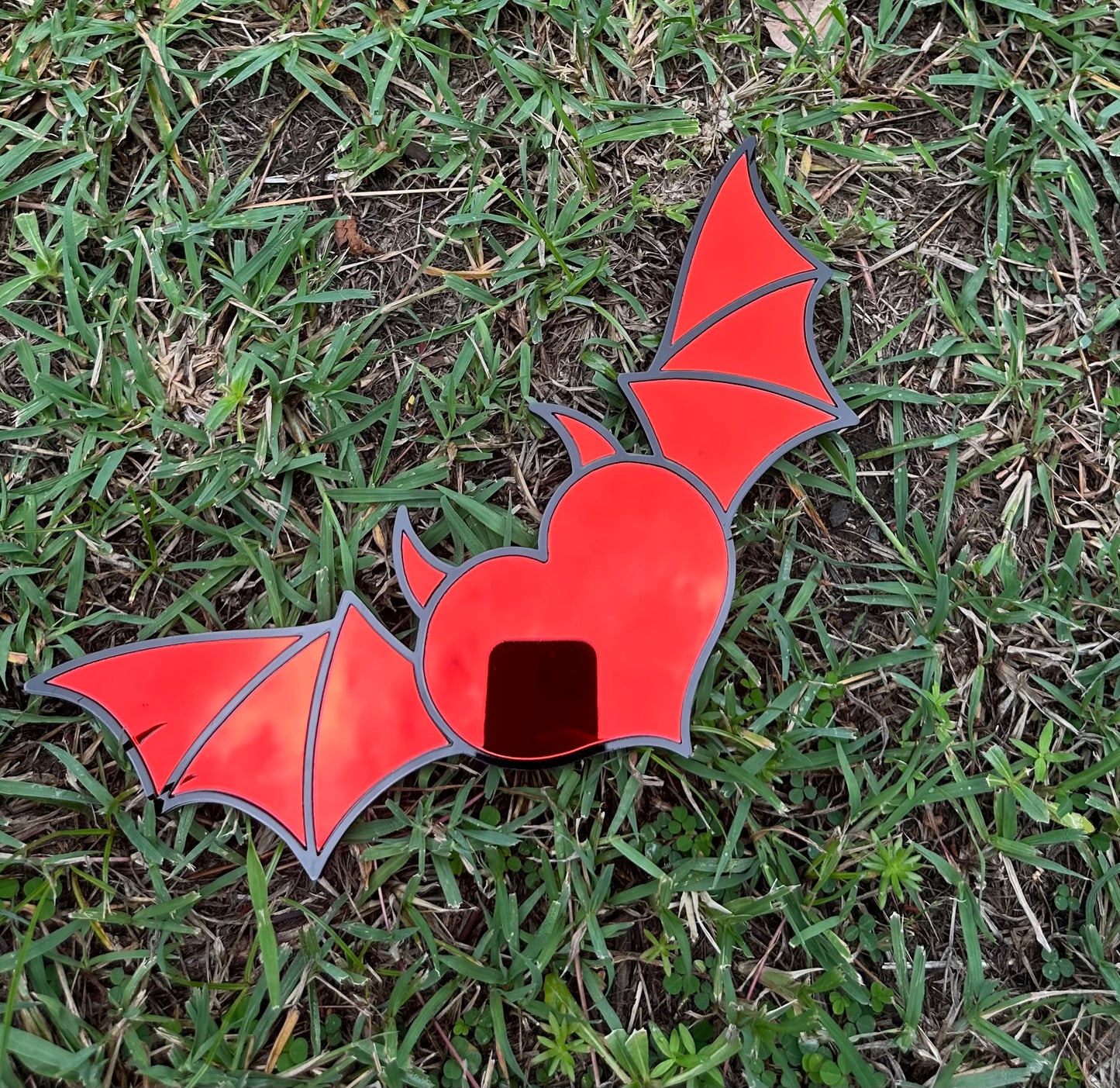 Devil Heart Bat - Mirror Acrylic Wall Art