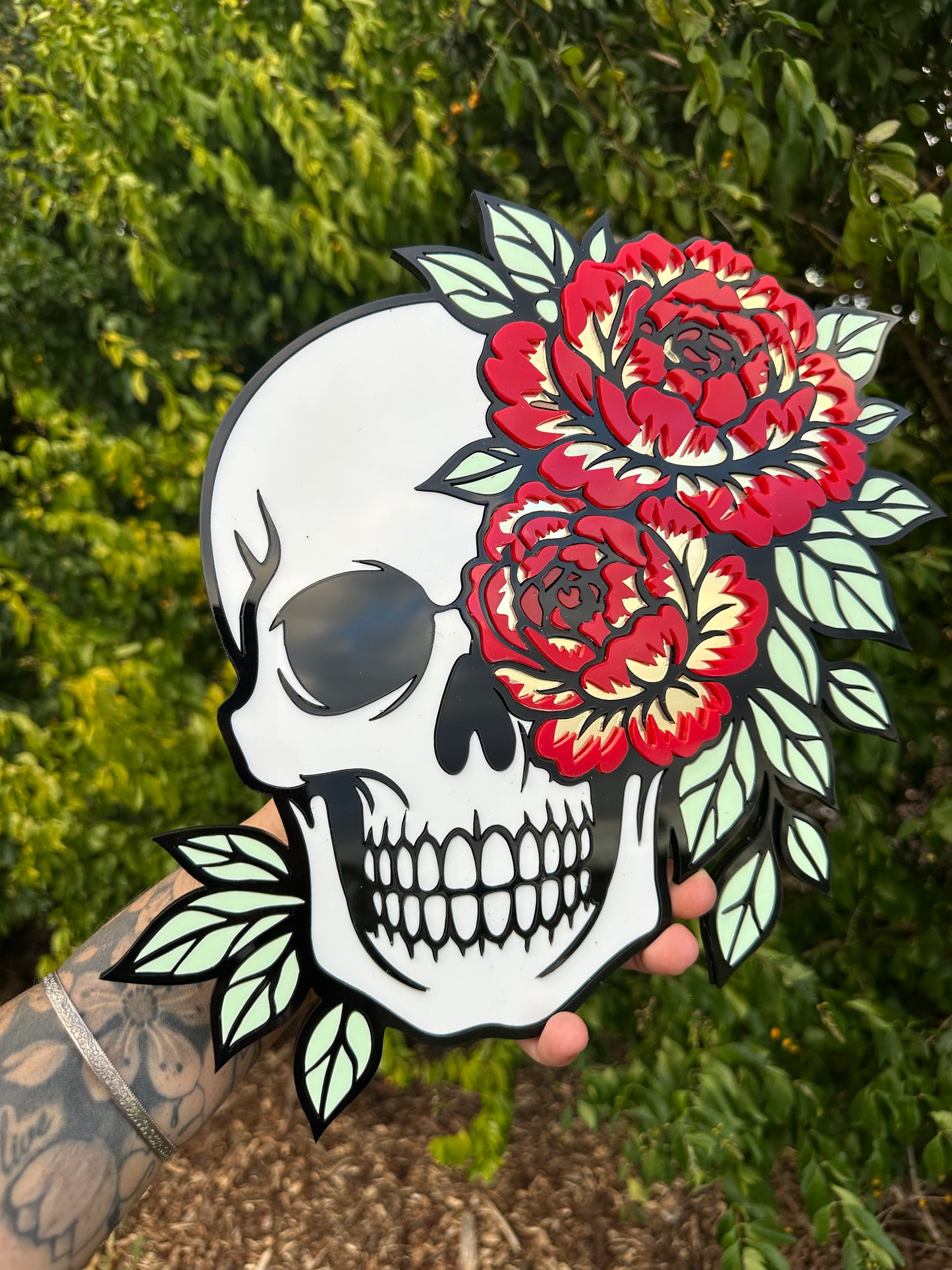 Skull  - Mirror Acrylic Wall Art
