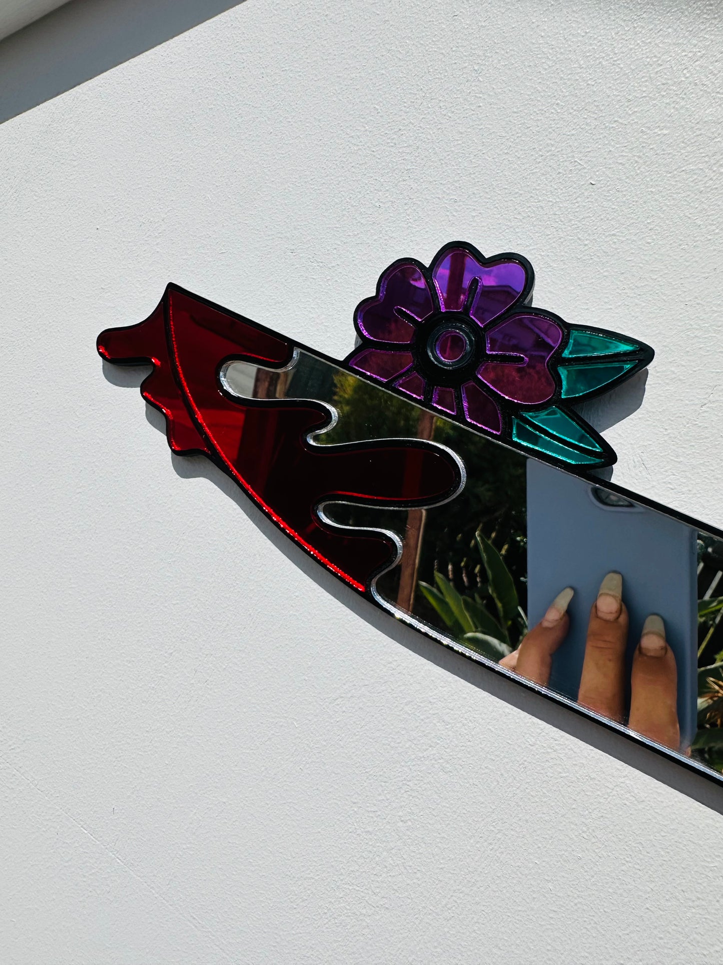 Flower Knife - Acrylic Mirror Wall Art