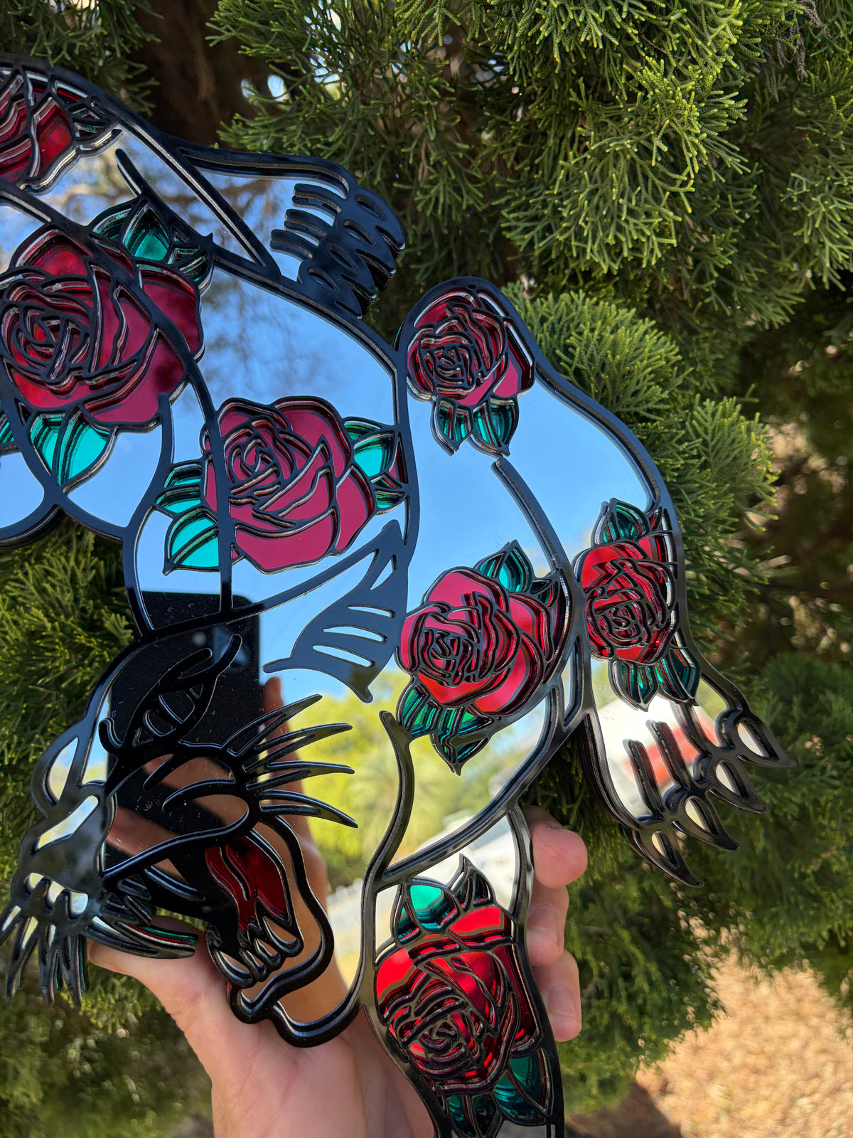 Rose Panther - Mirror Acrylic Wall Art