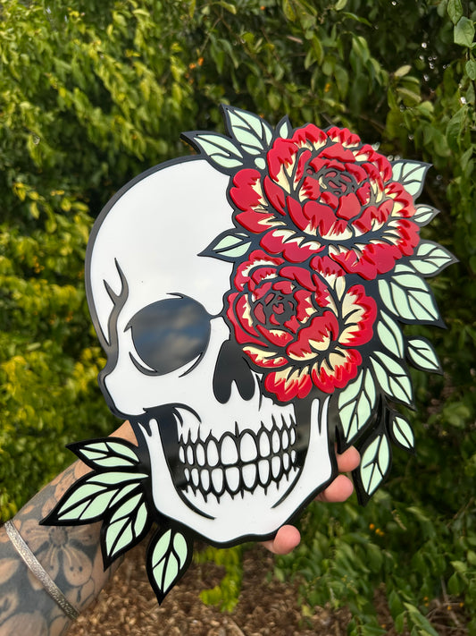 Skull  - Mirror Acrylic Wall Art