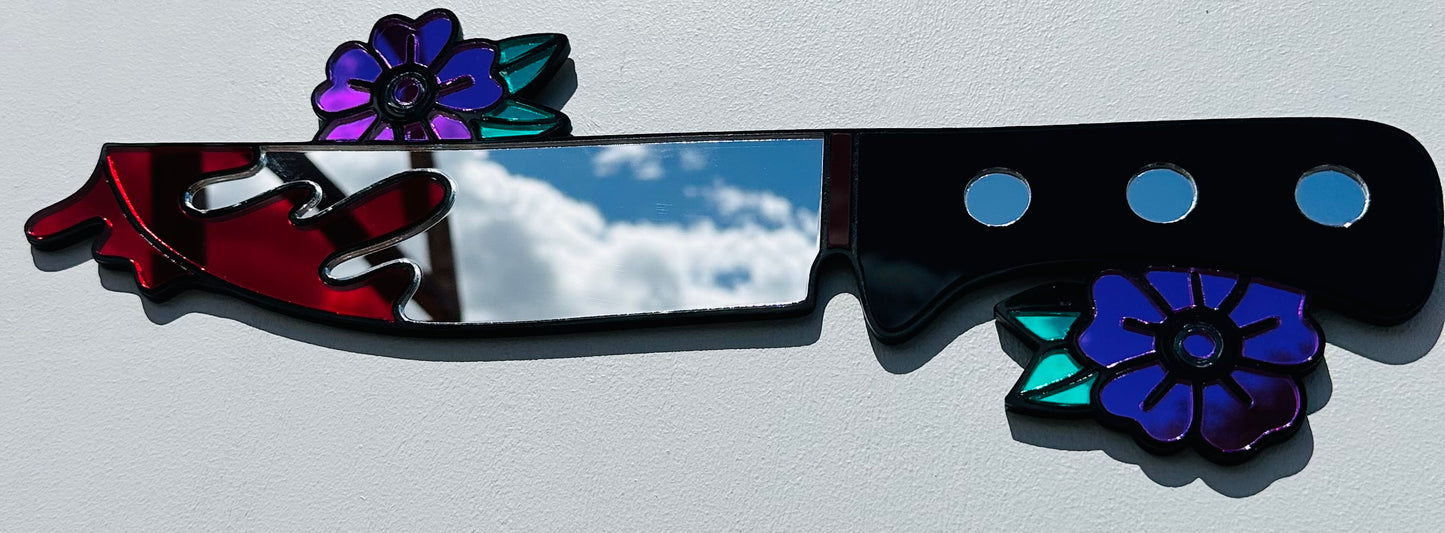 Flower Knife - Acrylic Mirror Wall Art