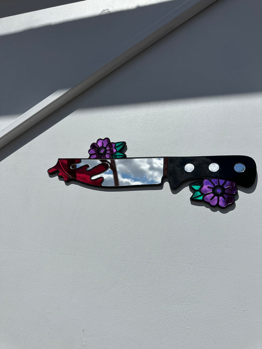 Flower Knife - Acrylic Mirror Wall Art