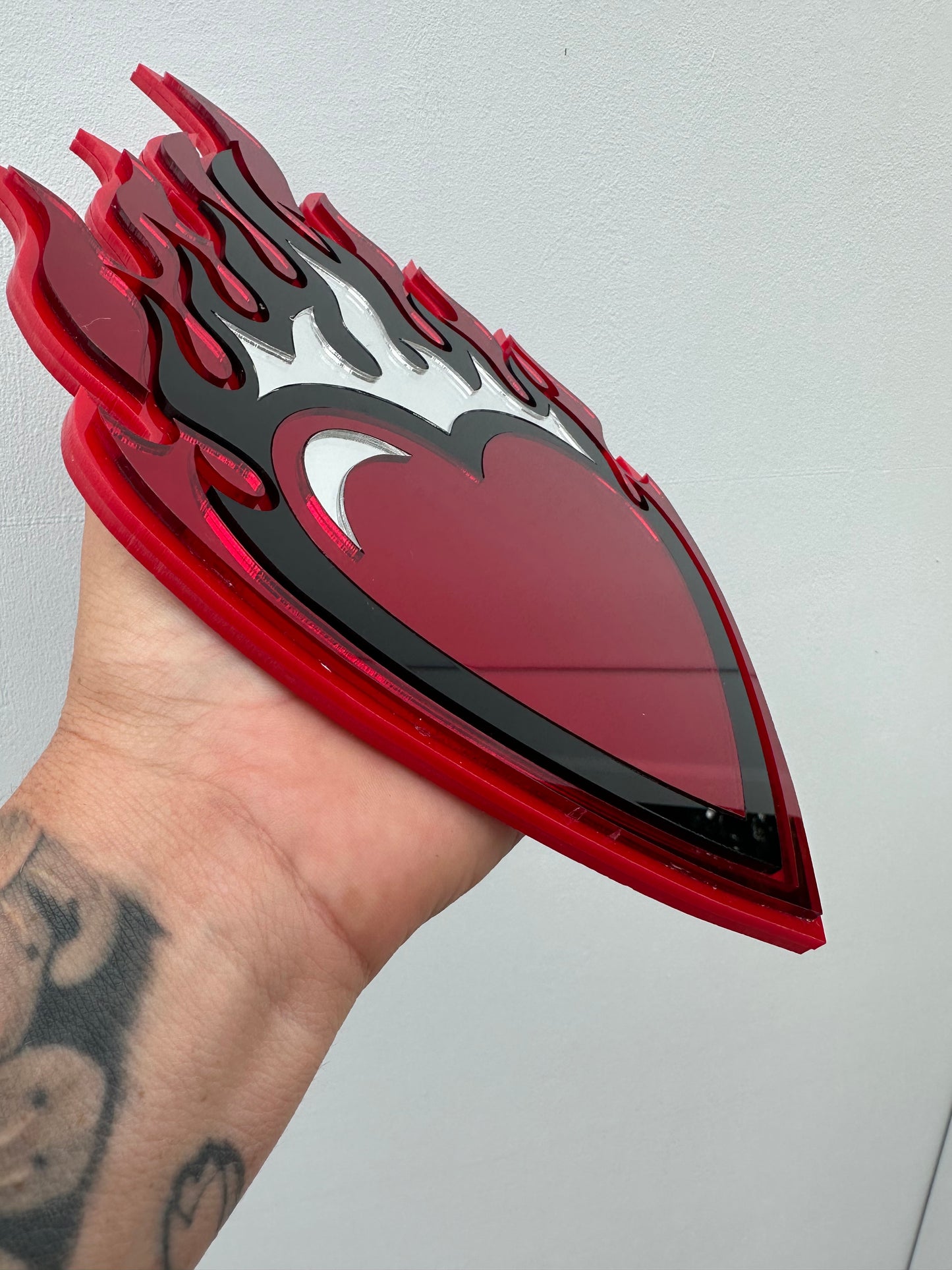 Flame Heart - Acrylic wall decor