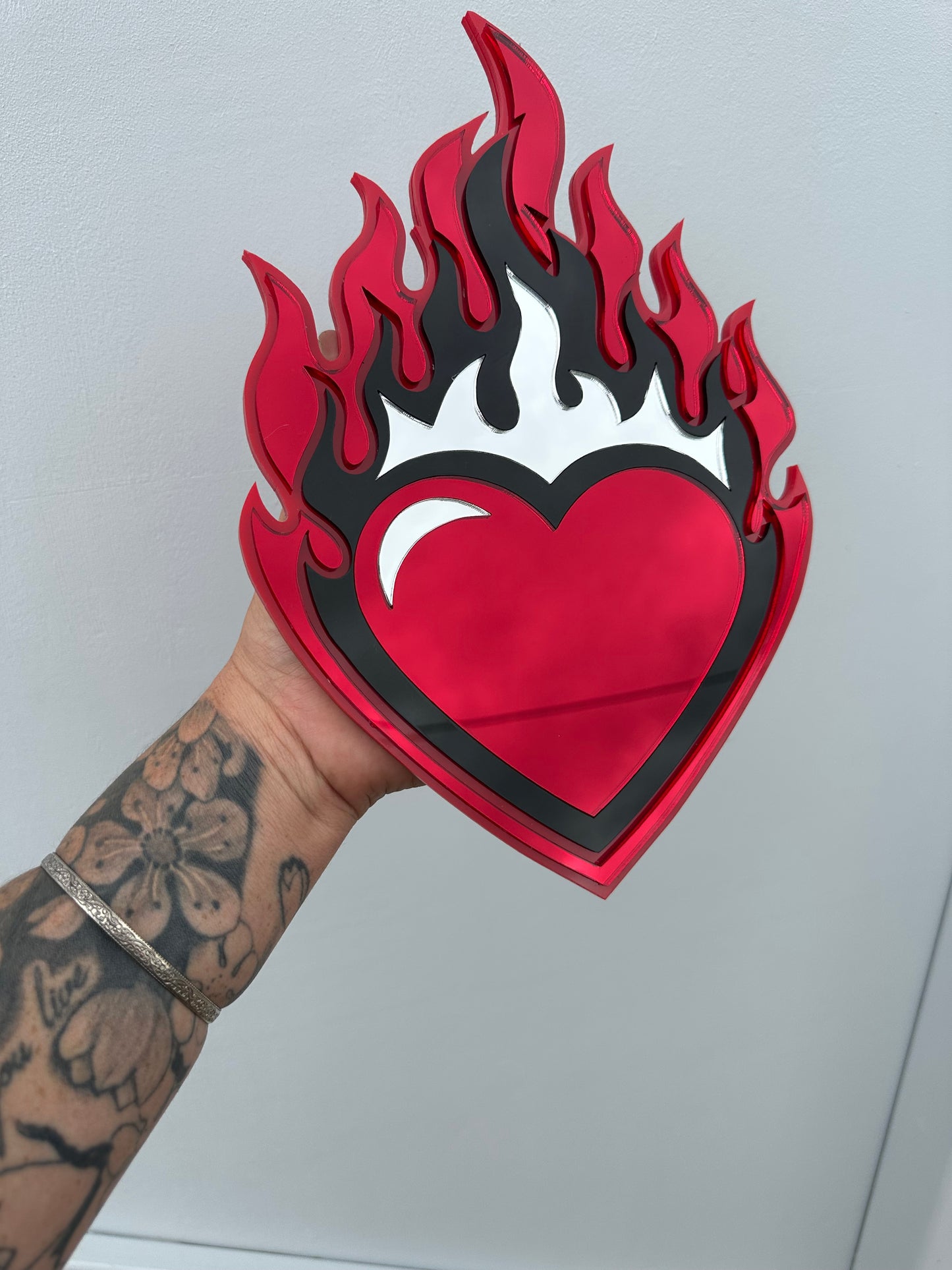 Flame Heart - Acrylic wall decor
