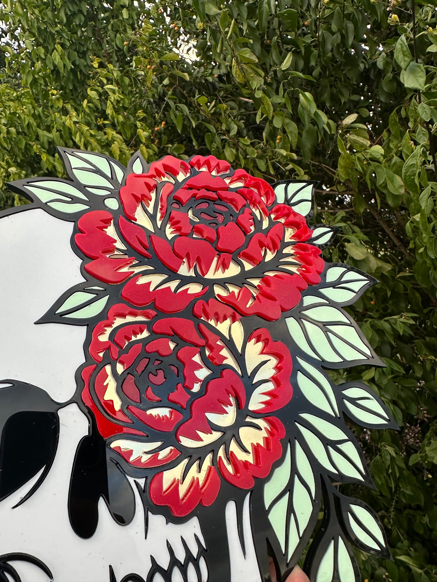 Skull  - Mirror Acrylic Wall Art