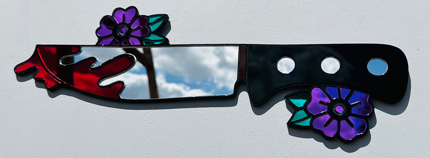 Flower Knife - Acrylic Mirror Wall Art