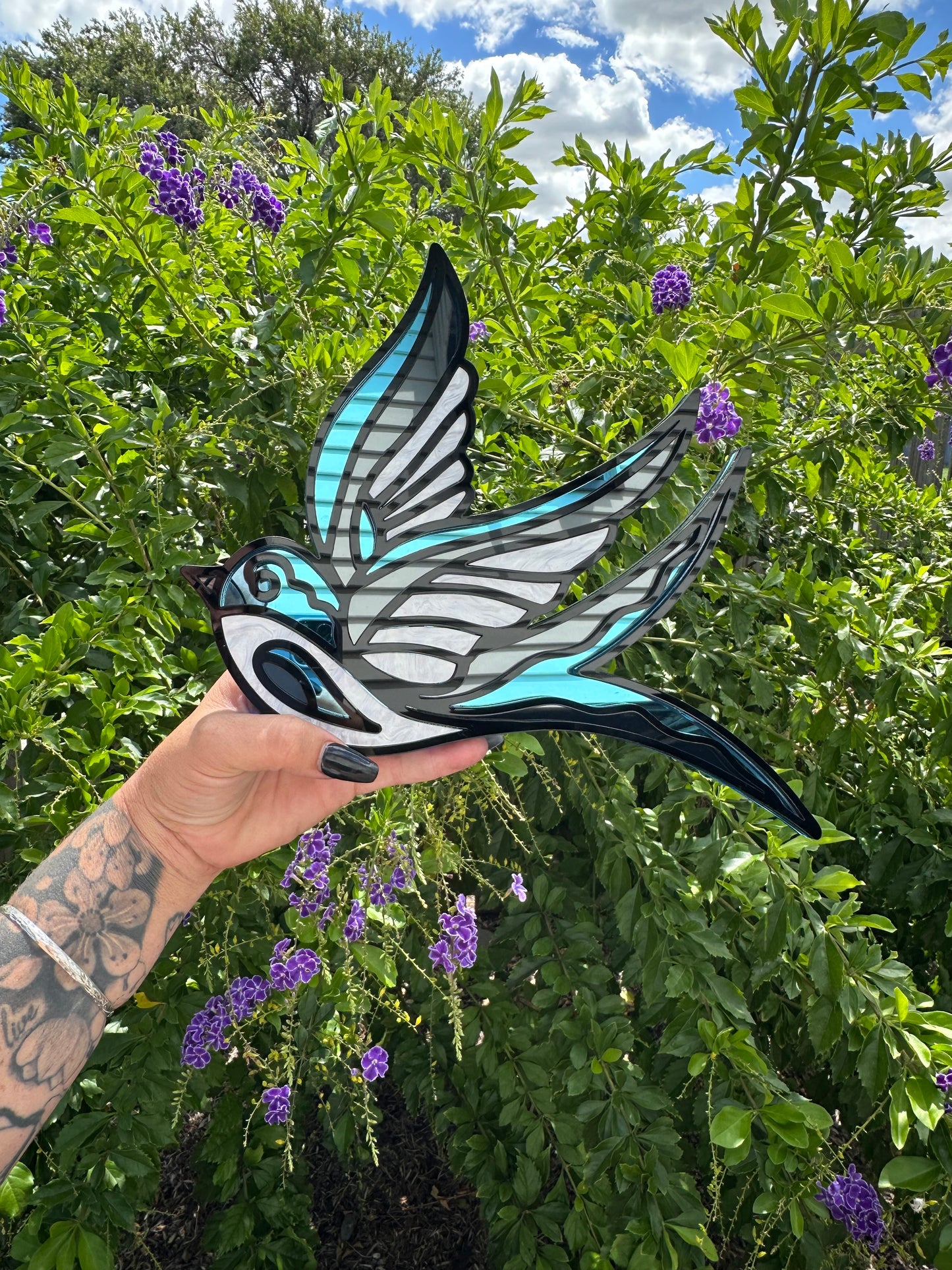 Swallow - Mirror Acrylic Wall Art
