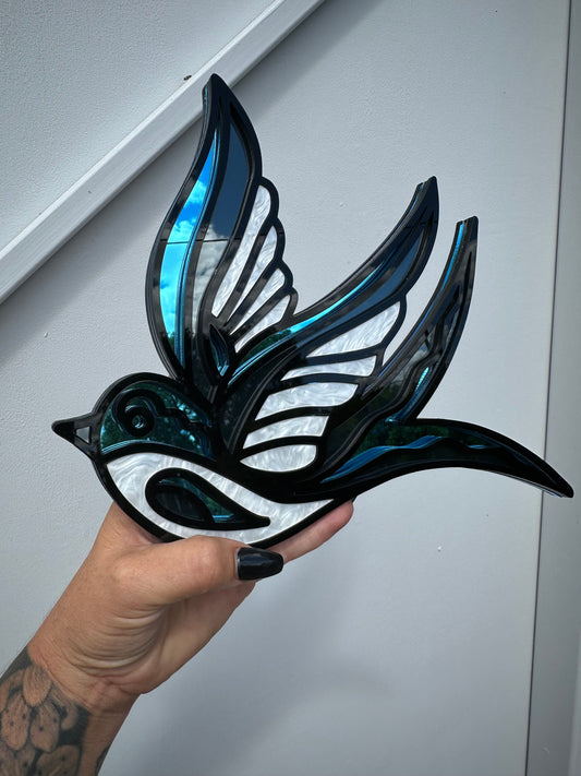 Swallow - Mirror Acrylic Wall Art
