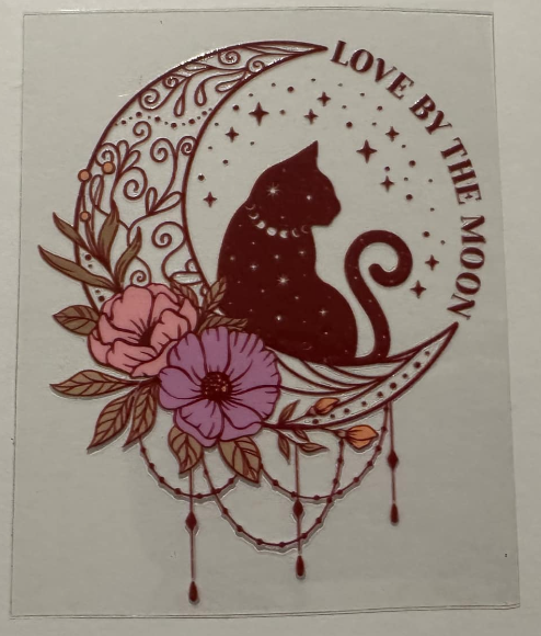 Love by the moon - UV DTF DECAL