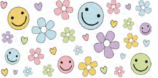 Print to order - #37 - Smiley & Flowers