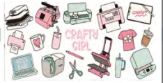 Print to order - #55 - Crafty Girl